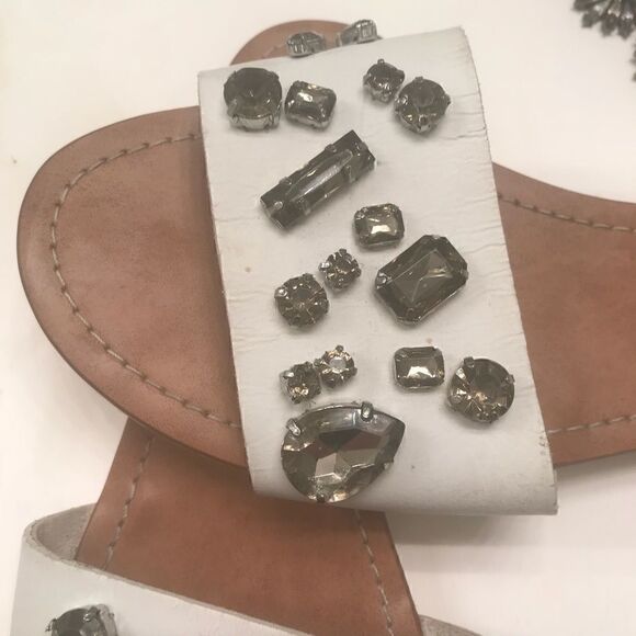 5/25 🍁 Mossimo White slip on 💎 sandals size 8.5 - Picture 6 of 8